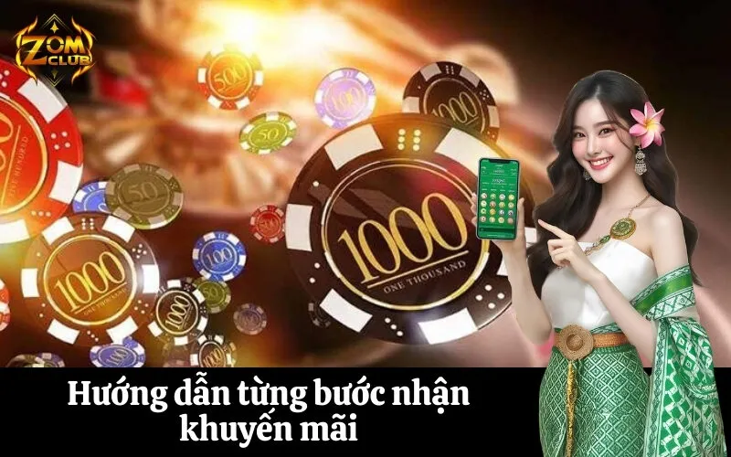 Hướng dẫn từng bước nhận khuyến mãi